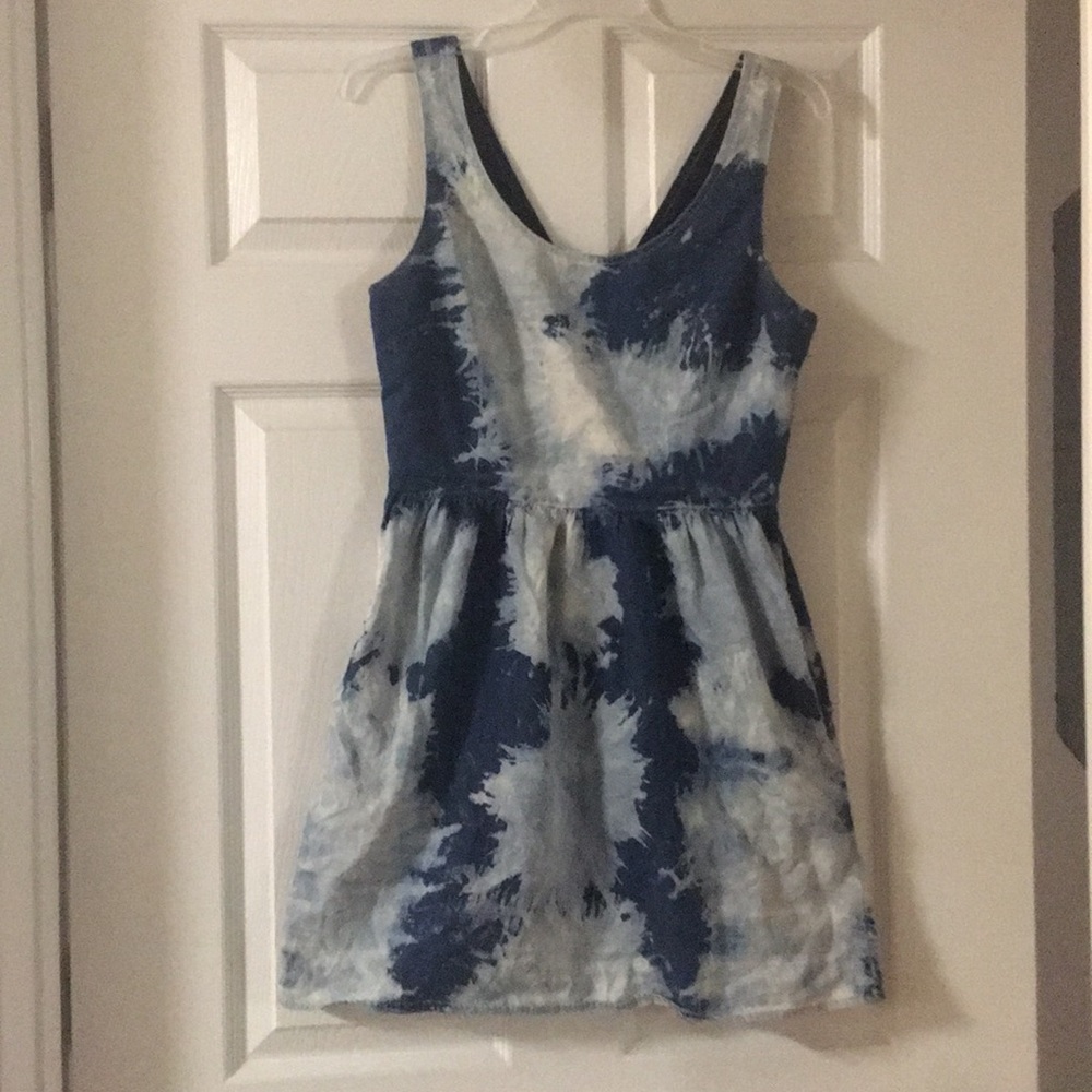 Dress with Pockets Bleached Tie-dye American Eagle